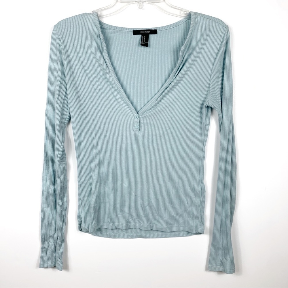 FOREVER 21 • Blue Cardigan top WOMENS M